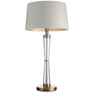 RV Astley Table Lamp Nelle Crystal & Antique Brass