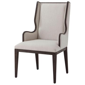 Della Dining Chair with Arms in Kendal Linen
