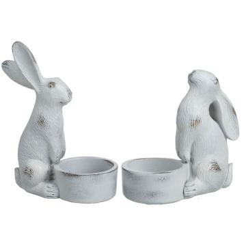 Parlane Tea Light Holder Hare Set of 2