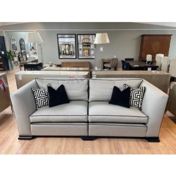 Clearance Duresta Hermitage Grand Split Sofa in Cristalle Noir