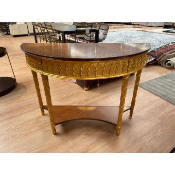 Clearance Jonathan Charles Demilune Console Table Adam Style Gilded	