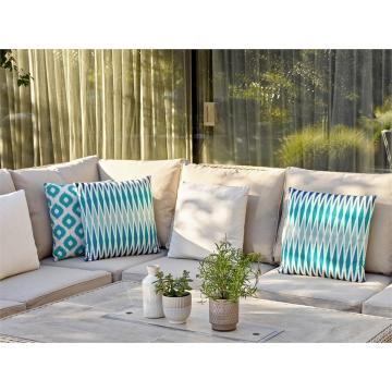 Harlequin Blue Outdoor Scatter Cushion