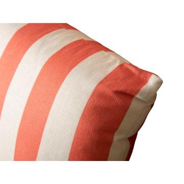 Burnt Orange Stripe Rectangle Scatter Cushion