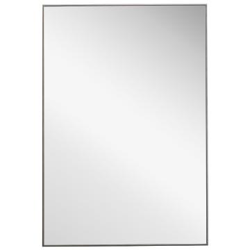 Simple Slim Frame Mirror Silver