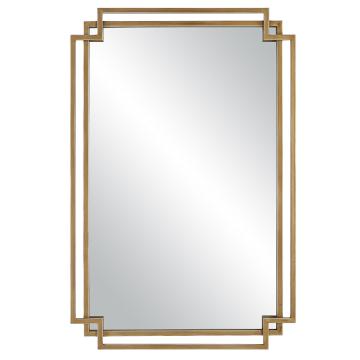 Deco Mirror Brushed Gold