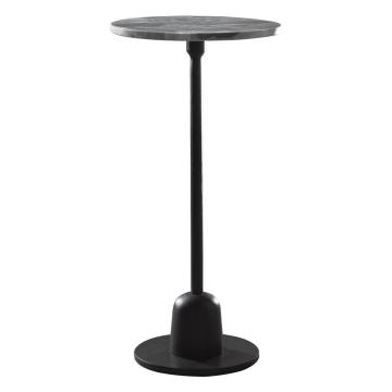 Stand Alone Side Table Black Marble Top