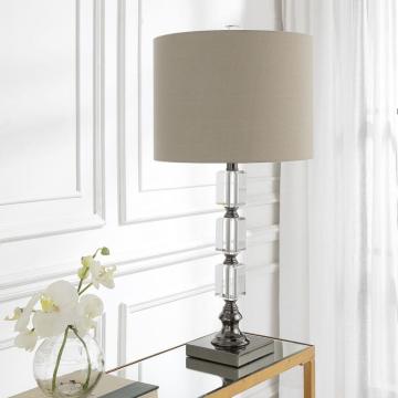 Elegant Table Lamp Dark Nickel