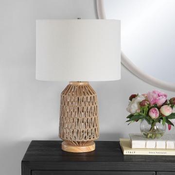Natural Woven Table Lamp