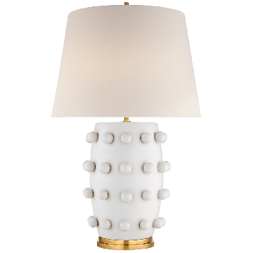 Linden Table Lamp Medium | Plaster White
