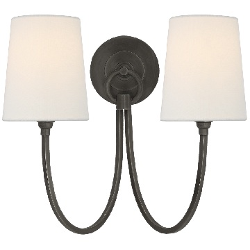 Reed Double Wall Light | Bronze