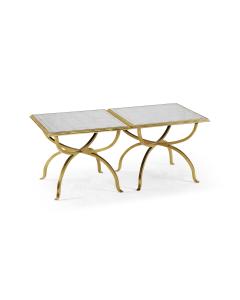 √É‚Ä∞glomis√É¬© & gilded iron set two tables