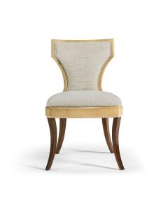Full Back Art Deco Champagne Dining Side Chair