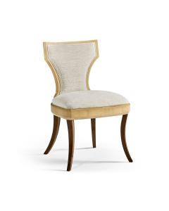 Full Back Art Deco Champagne Dining Side Chair