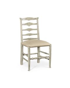 Casual Ladder Back Side Chair in Mazo - Rustic Grey