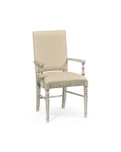 Jonathan Charles Upholstered Armchair - Rustic Grey