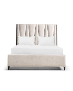 Geometric King Upholstered Bed 