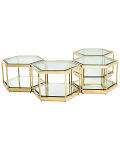 Sax Nesting Coffee Table - Gold