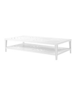 Bell Rive Rectangular Outdoor Coffee Table in White