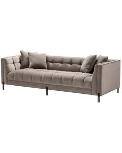 Sienna Velvet Sofa - Greige