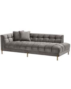 Sienna Left Arm Chaise Lounge - Grey