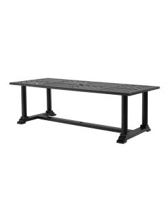 Bell Rive Rectangular Outdoor Dining Table in Black