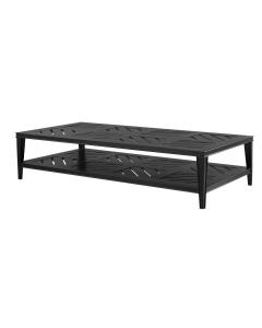 Bell Rive Rectangular Outdoor Coffee Table in Black