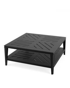 Bell Rive Square Outdoor Coffee Table in Black