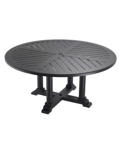 Bell Rive Large Round Outdoor Dining Table in Black