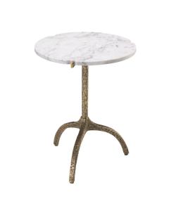 Side Table Cortina vintage brass finish