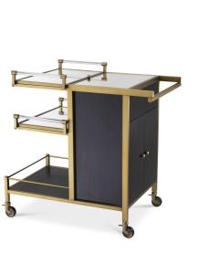 Trolley Eiffel brushed brass finish