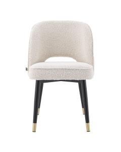 Cliff Dining Chairs Set of 2 in Boucle Cream