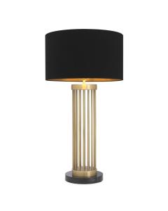 Condo Table Lamp with Black Shade