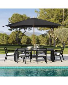 Vistamar Outdoor Dining Table in Black