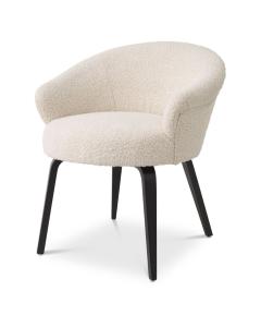 Moretti Dining Chair in Boucle Cream