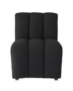 Kelly Dining Chair in Black Boucle