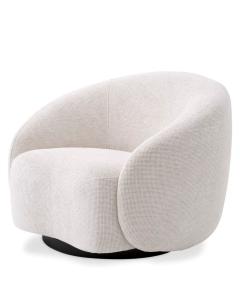 Amore Swivel Chair in Lyssa Off White