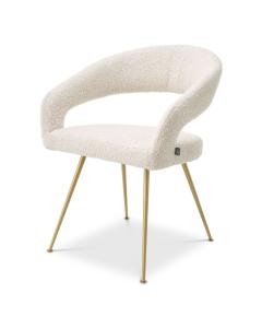 Bravo Dining Chair in Boucle Cream