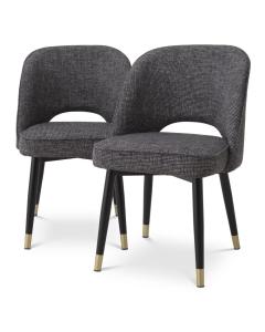 Cliff Dining Chairs Set of 2 in Black