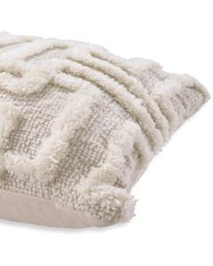 Wool Cushion Amphion in Ivory - Small