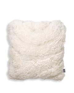 Wool Mix Fluffy Cushion Andres in Ivory - Small