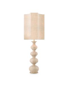 Table Lamp Mabel travertine incl shade