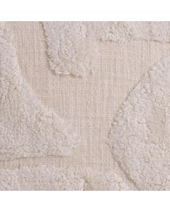 Cotton Cushion Menos with Fleece Detailing Off White - Large 