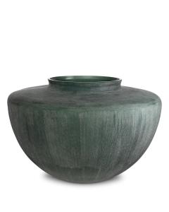 Vase Wainscott Green Stone Finish Glass