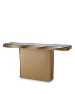 Console Table Claremore in Brushed Brass Finish