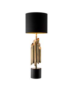 Table Lamp Beau Rivage Round in Vintage Brass Finish