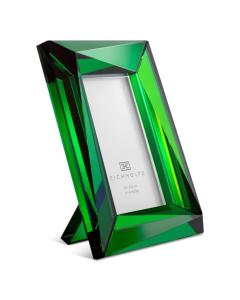 Picture Frame Obliquity S set of 2 Green Crystal Glass