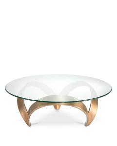 Coffee Table Soquel with Vintage Brass Finish