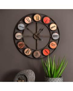 Smarty Large Multi Coloured Wall Clock