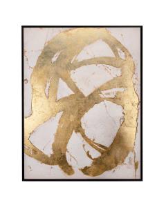 Custom Ace of Spades 2 - Contemporary Art Print Neutral & Brass