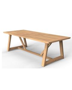 Noah 260cm Outdoor Dining Table with Teak Base